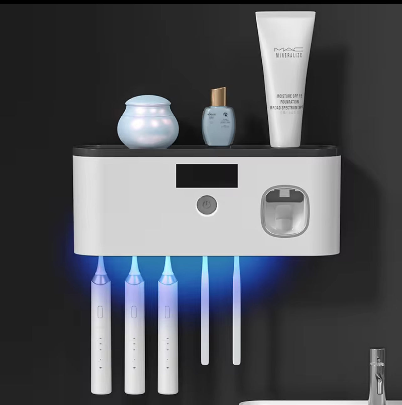 UV Toothbrush Sterilizer and Dispenser