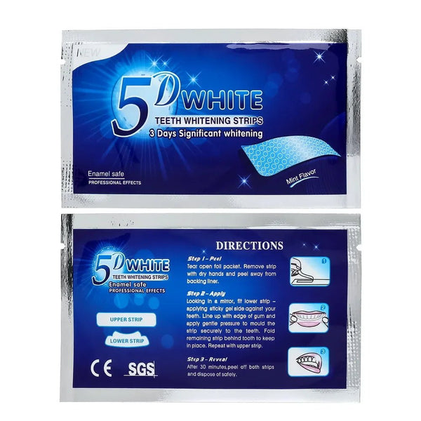 5D Teeth Whitening Strips - Prime Oral Care