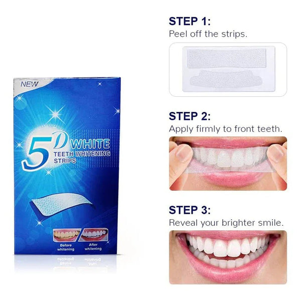 5D Teeth Whitening Strips - Prime Oral Care