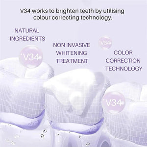 V34 Purple Teeth Whitening Toothpaste