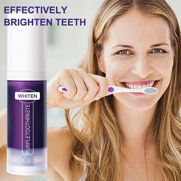 V34 Purple Teeth Whitening Toothpaste