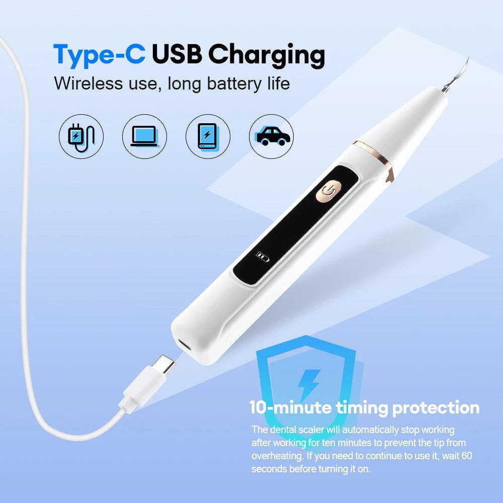 Professional-grade ultrasonic teeth cleaner for deep cleaning, removing stubborn tartar and enhancing dental health.