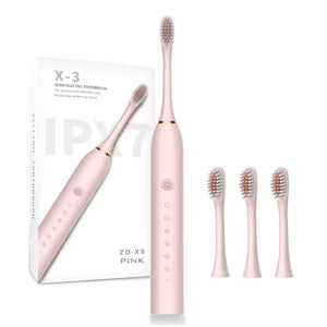 Prime Oral Care Pink 6-Mode Electric Toothbrush