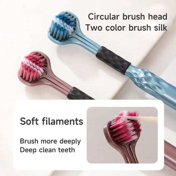 Prime Oral Care Three-Sided Toothbrush