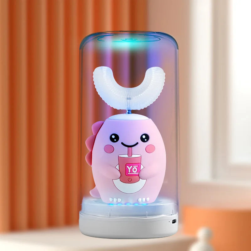 u shaped cute toothbrush for kids 
